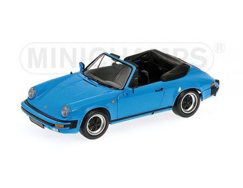 Minichamps PM100063032 PORSCHE 911 CARR.CABR.'83 BLUE 1:18 Modellino