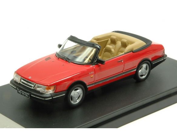 Protar PRXD377 SAAB 900 TURBO CABRIOLET 1991 RED 1:43 Modellino
