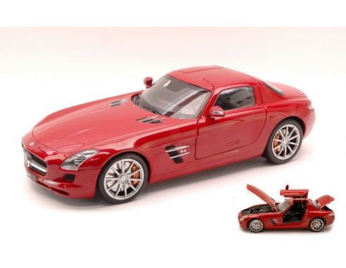Welly WE4562 MERCEDES SLS AMG (C197) 2010 RED 1:18 Modellino