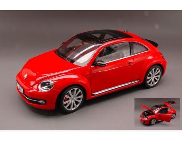 Welly WE4647 VW NEW BEETLE 2012 RED 1:18 Modellino