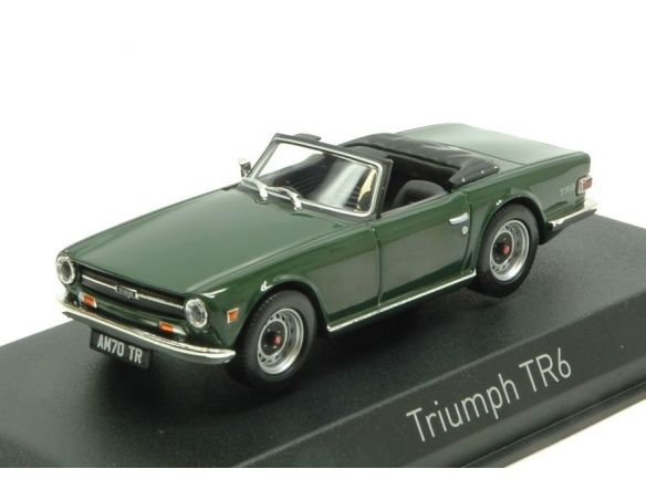 Norev NV350093 TRIUMPH TR6 1970 ENGLISH GREEN 1:43 Modellino
