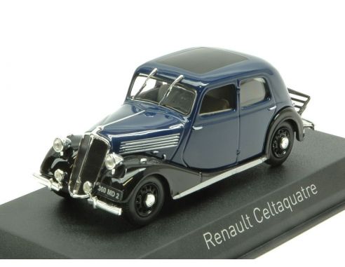 Norev NV519155 RENAULT CELTAQUATRE 1936 DARK BLUE & BLACK 1:43 Modellino