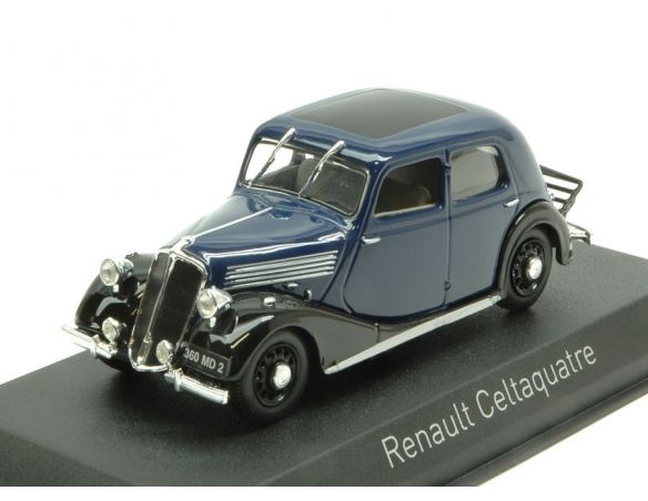 Norev NV519155 RENAULT CELTAQUATRE 1936 DARK BLUE & BLACK 1:43 Modellino