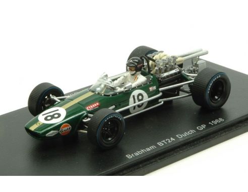 Spark Model S4779 BRABHAM BT24 D.GURNEY 1968 N.18 RETIRED DUTCH GP 1:43 Modellino