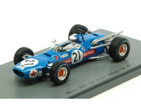 Spark Model S4288 MATRA MS7 J.P.BELTOISE 1968 N.21 S.AFRICAN GP 1:43 Modellino