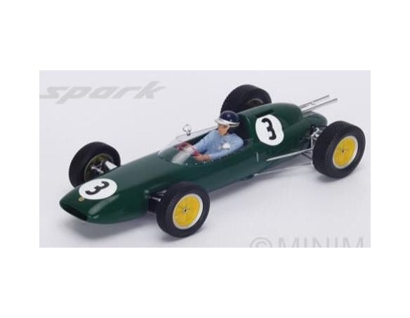 Spark Model S18230 LOTUS 24 N.3 WINNER TROPHY SNETTERTON 1962 J.CLARK 1:18 Modellino