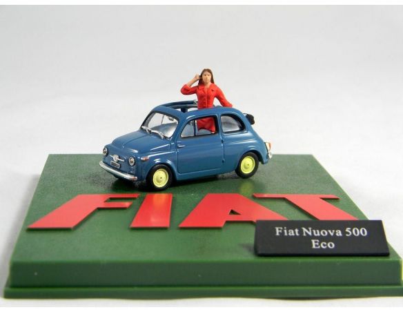 500 003 FIAT NUOVA 500 ECO 1/43 + FIGURA Modellino