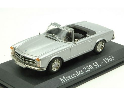 Modellino EDI013 MERCEDES 230 SL 1963 SILVER 1:43 Modellino