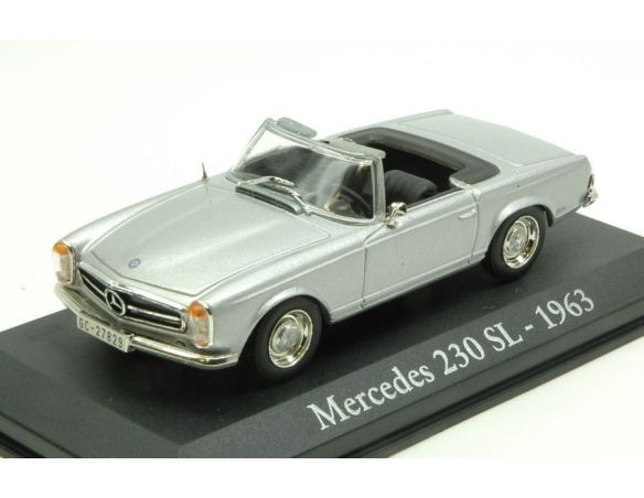 Modellino EDI013 MERCEDES 230 SL 1963 SILVER 1:43 Modellino