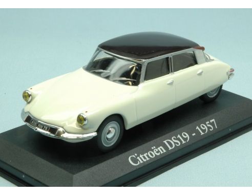 Modellino EDI005 CITROEN DS19 1957 CREAM W/BLACK ROOF 1:43 Modellino