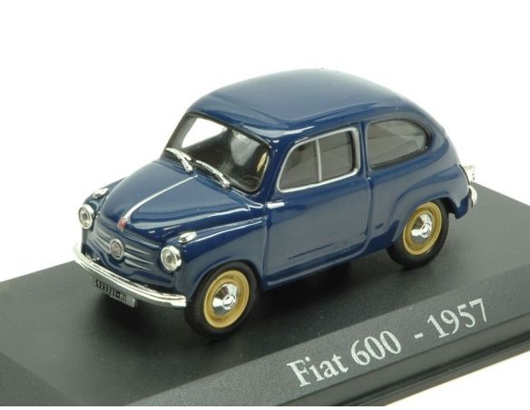 Modellino EDI001 FIAT 600 1957 BLUE 1:43 Modellino
