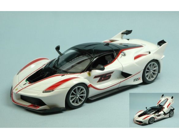 Bburago BU26301W FERRARI FXX K (KERS) 2014 WHITE 1:24 Modellino