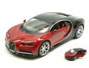 Maisto MI31514R BUGATTI CHIRON 2016 RED/BLACK 1:24 Modellino