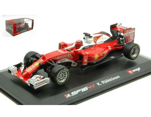 Bburago BU46802R FERRARI SF16 K.RAIKKONEN 2016 N.7 1:32 Modellino