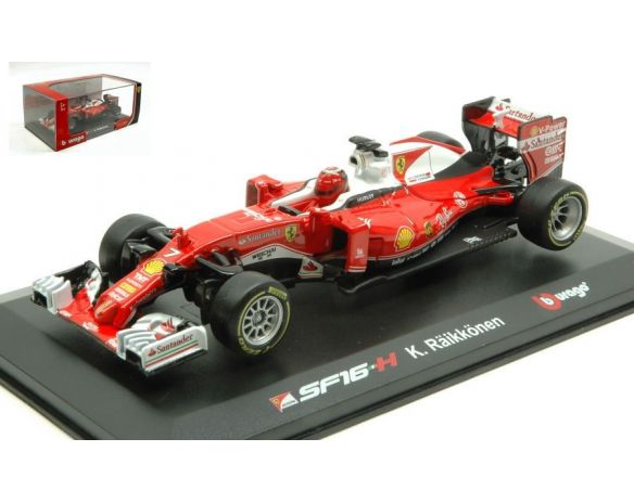 Bburago BU46802R FERRARI SF16 K.RAIKKONEN 2016 N.7 1:32 Modellino