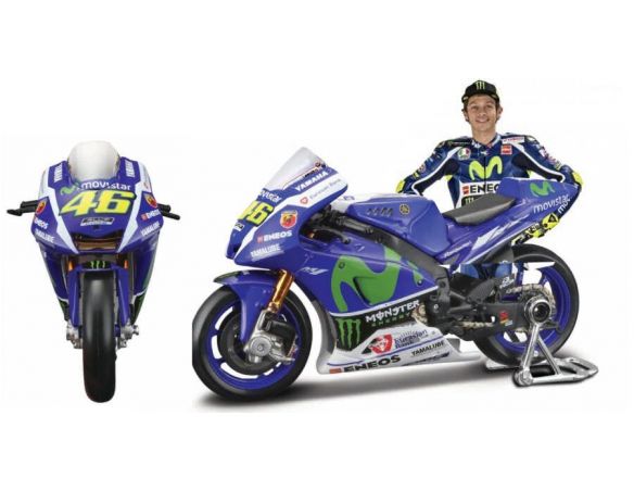 Maisto MI31590R YAMAHA V.ROSSI 2016 MOTOGP N.46 1:18 Modellino