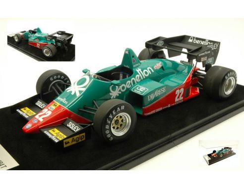Looksmart LSAR02 ALFA ROMEO 184T R.PATRESE 1984 N.22 TEAM BENETTON C/VETRINA 1:18 Modellino