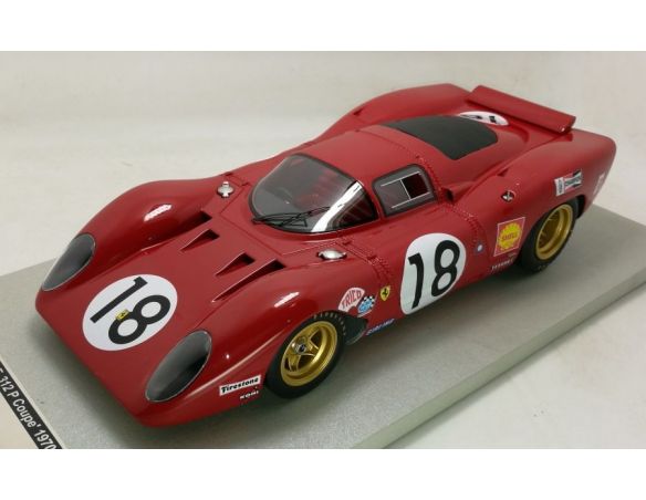 Tecnomodel TMD1835B FERRARI 312 P COUPE' N.18 DNF LM 1969 P.RODRIGUEZ-D.PIPER LIM.150 1:18 Modellino