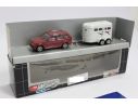 DICKIE 331-5536 AUTO CON RIMORCHIO DIE CAST Modellino SCATOLA ROVINATA