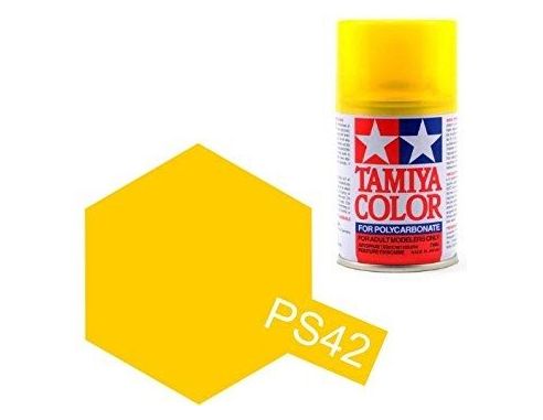 Tamiya Bomboletta Spray PS42 TRANSLUCENT YELLOW Color Per Policarbonato