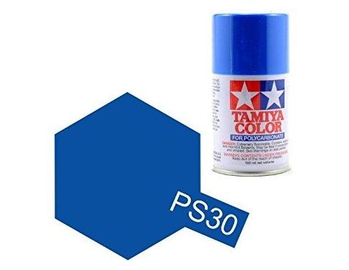 Tamiya Bomboletta Spray PS30 BRILLIANT BLUE Color Per Policarbonato
