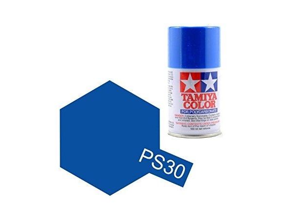 Tamiya Bomboletta Spray PS30 BRILLIANT BLUE Color Per Policarbonato