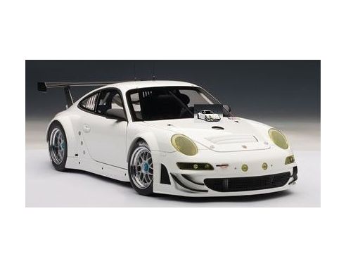 Auto Art / Gateway AA81073 PORSCHE 911 GT3 RSR 2010 SENZA DECORAZIONE BIANCO 1:18 Modellino