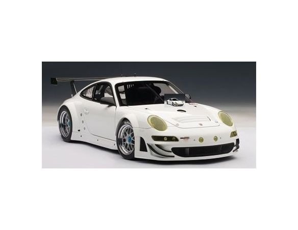 Auto Art / Gateway AA81073 PORSCHE 911 GT3 RSR 2010 SENZA DECORAZIONE BIANCO 1:18 Modellino