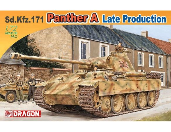 Dragon D7505 SD.KFZ 171 PANTHER A LATE PRODUCTION KIT 1:72 Modellino