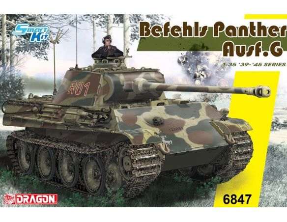 Dragon D6847 BEFEHLS PANTHER AUSF.G  KIT 1:35 Modellino