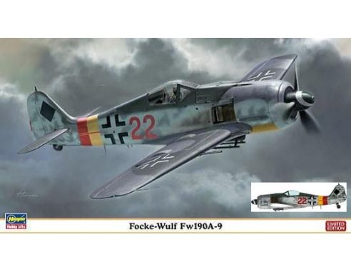 Hasegawa HG07312 FOCKE WULF FW 190A - 9 KIT 1:48 Modellino