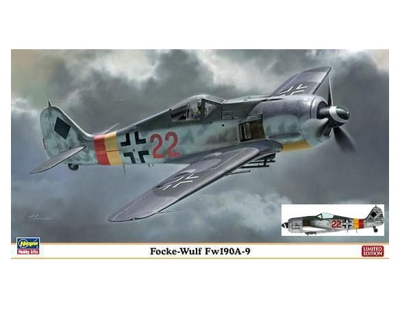 Hasegawa HG07312 FOCKE WULF FW 190A - 9 KIT 1:48 Modellino