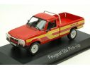 Norev NV475448 PEUGEOT 504 PICK UP 4x4 DANGEL 1985 RED/YELLOW 1:43 Modellino