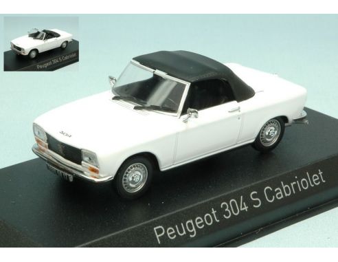 Norev NV473410 PEUGEOT 304 CABRIOLET S 1973 ALASKA WHITE 1:43 Modellino