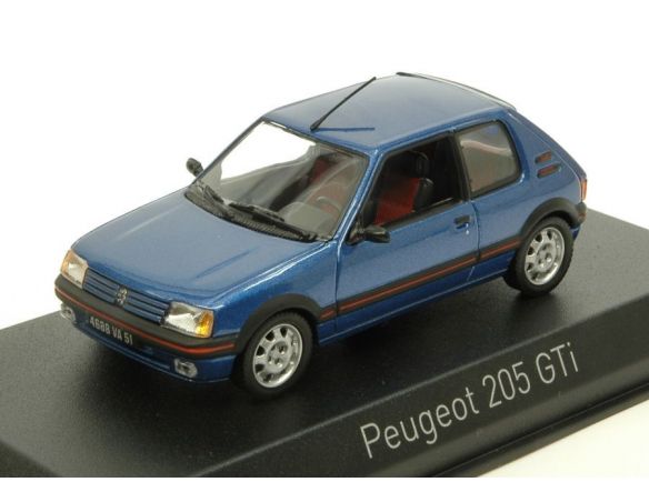 Norev NV471704 PEUGEOT 205 GTI 1,9 1992 MIAMI BLUE 1:43 Modellino