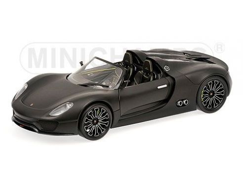 Minichamps PM110060031 PORSCHE 918 SPYDER 2010 BLACK 1:18 Modellino