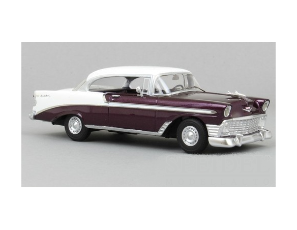Neo Scale Models NEO47035 CHEVROLET BEL AIR SPORT COUPE' 1956 RED MET./BEIGE 1:43 Modellino