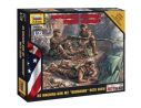 Zvezda Z7414 US MACHINE GUN M2 BROWNING WITH CREW KIT 1:72 Modellino
