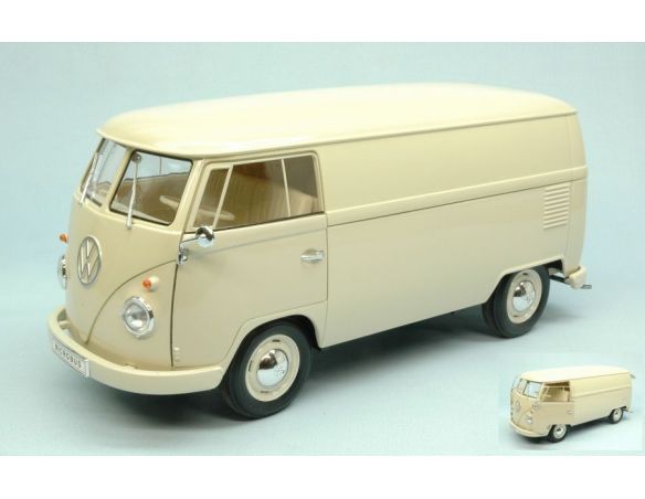 Welly WE18053CR VW T1 BUS 1963 BEIGE 1:18 Modellino