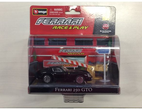 Bburago 31100 Race & Play Ferrari 250 GTO 1:43 Die Cast Modellino