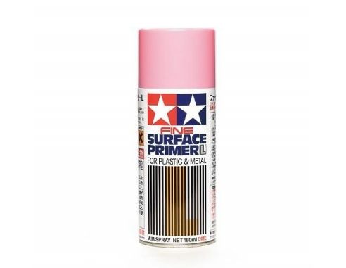 Tamiya Bomboletta Spray SUPERFACE PRIMER PINK ROSA 87146 Per Plastics e Metal