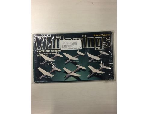 White wings excelent gliders 6 balsa/fiber models Kit Modellino