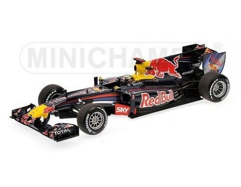 Minichamps PM110100205 RED BULL S.VETTEL 2010 WINNER BRAZILIAN GP WORLD CHAMPION 1:18 Modellino