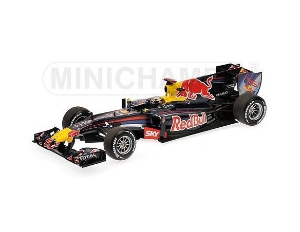 Minichamps PM110100205 RED BULL S.VETTEL 2010 WINNER BRAZILIAN GP WORLD CHAMPION 1:18 Modellino