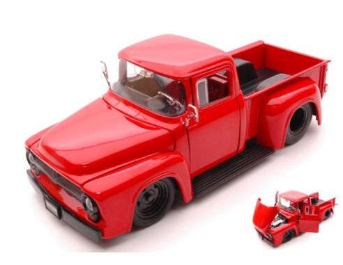 Jada JADA90484R FORD F100 1956 PICK UP RED 1:24 Modellino