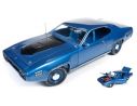 Auto World AMM1065 PLYMOUTH GTX HARD TOP 1971 BLUE METALLIC 1:18 Modellino