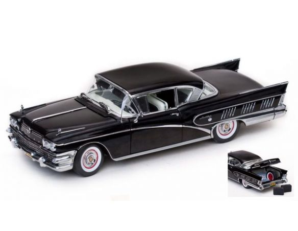 SunStar SS4805 BUICK LIMITED RIVIERA COUPE' 1958 BLACK 1:18 Modellino