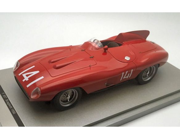 Tecnomodel TMD1826D FERRARI 857 SCAGLIETTI N.141WINNER MONTGOMERY RACE 1956 C.SHELBY 1:18 Modellino