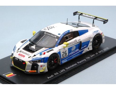 Spark Model SB127 AUDI R8 LMS N.26 7th 24 H SPA 2016 GUILVERT-PARISY-HAASE 1:43 Modellino