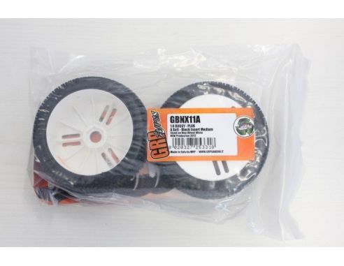 Gomme Off GRP Tyres GBNX11A A Soft Inserto Nero Medio Plus 1:8 Modellino